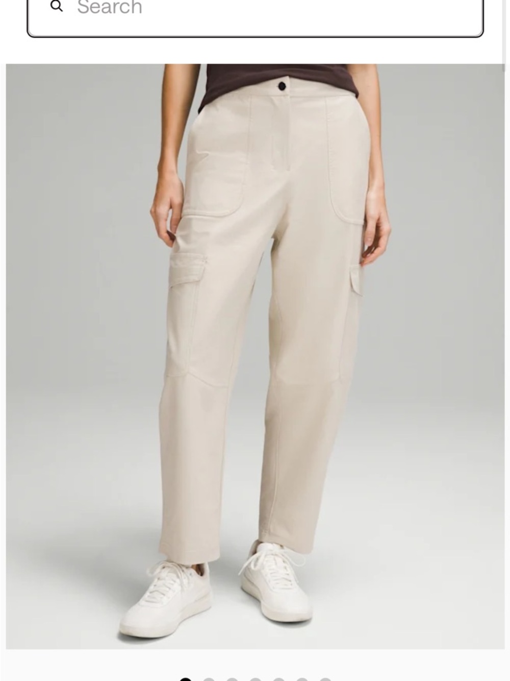 lululemon Light Utilitech Cargo Pocket High-rise Barrel Pants in Natural Ivory
